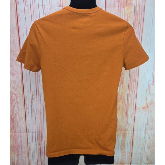 Jeep Graphic Mountain T-Shirt Small Rust Orange Cotton/Polyester - Picture 2 of 6